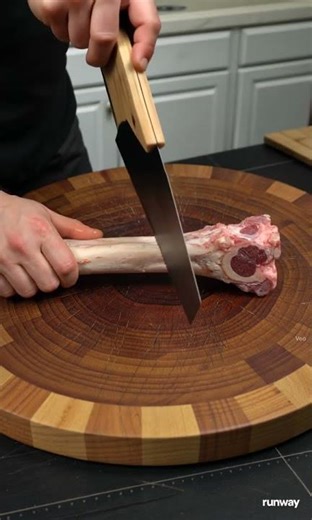 ASMR Cutting Beef Bone 🥩🪓 | Heavy Crunch Sounds & Bone Cracks | No Talking