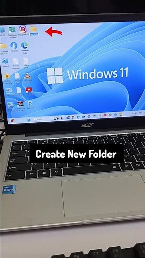 Create a New folder Using Keyboard Shortcut Key #windows #computer #pc #laptop #tech #shortvideo