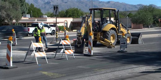 Sinkhole on Grant Road caused by retired sewer line