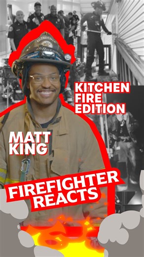 1.7K views | Firefighter Reacts: Kitchen Fire Edition  You don’t have to be Jason Bourne to use our Emergency Fire Blankets. Just open, pull, cover- no couch hurdling required. Get your Emergency Fire Blanket here: https://bit.ly/EFBPH | Prepared Hero | Facebook