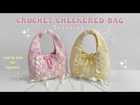 Crochet Checkered Bag Tutorial #EP.64 | KJ Korn