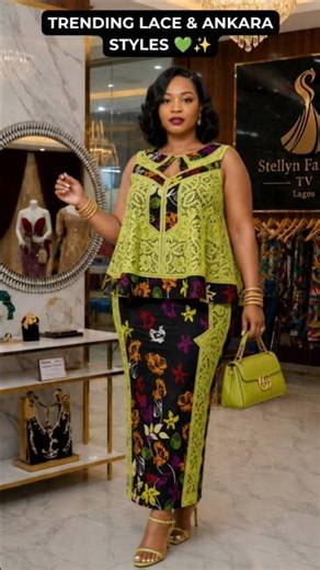 Elegant Lace & Ankara Styles 2026 | Classy African Fashion Inspiration for Stylish Women #shorts