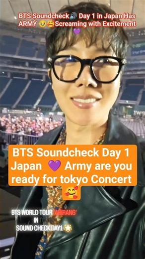 BTS Soundcheck Day 1 Japan Tokyo concert Update#bts #kpop #shorts