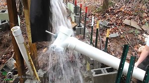How to build a Homemade Archimedes Screw Turbine using PVC parts to generate Off the grid Power from a flowing river or stream/creek