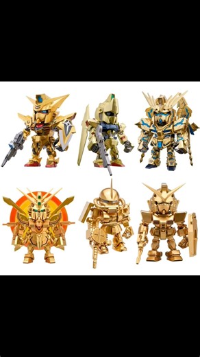 Gundam QMSV Mini Gold Blind-Box Mini-Figure Case of 8