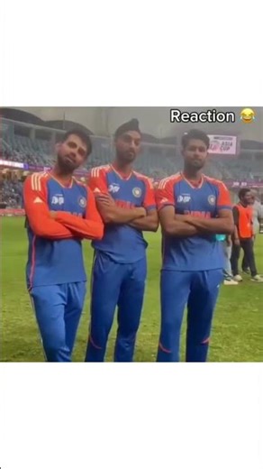 SANJU BABA REACTION 🥵😄#sanjubaba #indvspak #acctrophy #shorts