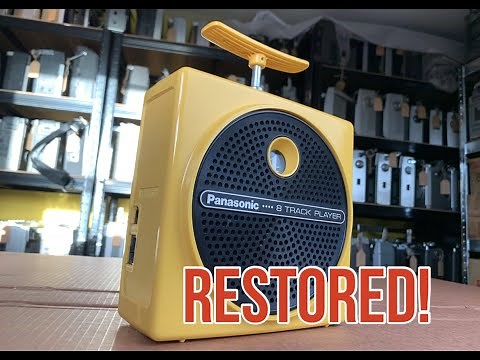 Panasonic RQ-830S Broken Plunger Repair & Restoration. TNT Dynamite 8-Track Player Belt Change