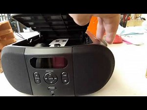 unboxing Onn boombox cd player 2020