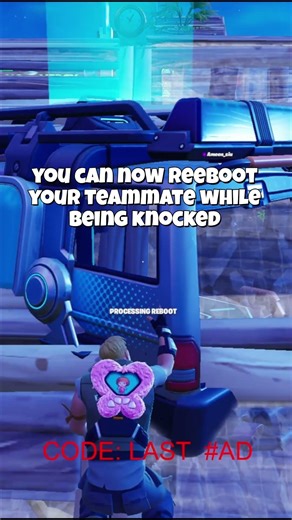 you can now reeboot your teammate while being knocked #fortnite #shorts
