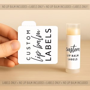 Custom Lip Balm Labels, Personalized Stickers for Standard Tubes, Business Logo Branding, Wedding or Shower Labels for Lip Balm Party Favors - Etsy