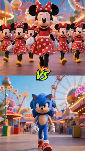 Minnie Mouse VS Sonic, Knuckles, Tails, Shadow The Hedgehog, Metal Sonic, Amy Rose, Rouge The Bat ⚡