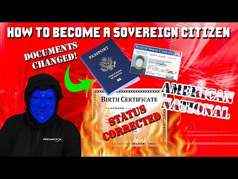 How To Become Sovereign Citizen American National TRUTH REVEALED!
