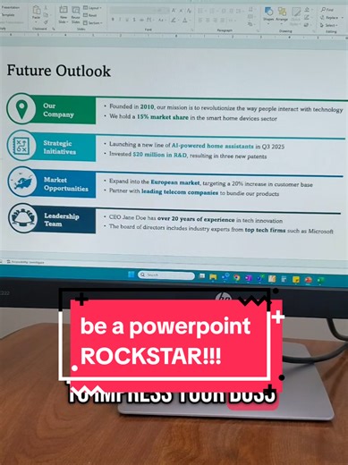 sing it hannah 🎶 🎵 #powerpoint #corporatelife #presentation #microsoft #PowerPoint