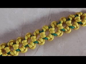 How To Make An Aztec Sun Bar Paracord Survival Bracelet Without Buckle