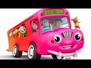 Wheels On The Bus Go Round And Round | Songs For Children by Farmees