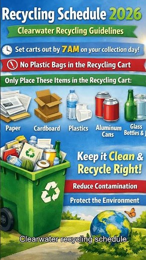 Clearwater Trash Pickup Schedule 2026 🗑️ | Collection Days, Recycling & Bulk Guide