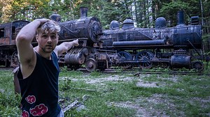 I found abandoned ghost trains in the woods