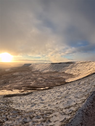 Enjoying the Sunrise Hike at Pen Y Fan