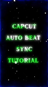 Capcut Auto Beat Tutorial | Capcut Tutorial #shortsfeed #capcut #edit
