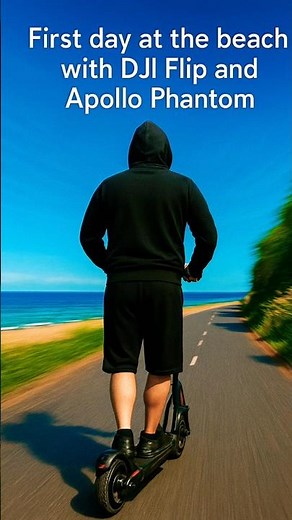 Apollo Phantom + DJI Flip: Epic First-Time Beach Ride POV