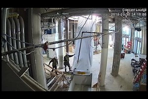 1.1K views | The new Music Center escalator has been installed and celebrations are in order! Check out this cool time-lapse video of the installation process. Keep up with our progress through our live construction cam: https://www.strathmore.org/your-visit/construction. | Strathmore | Facebook