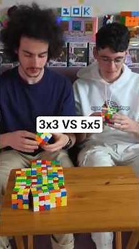 I Solved the MAX of Rubik's Cube 3x3 VS and 5x5! (Ft. @julien_le_speedcuber) #rubikscube #cubing
