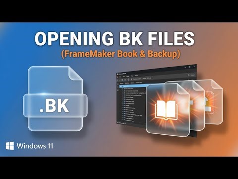 Opening BK Files (Original Application)