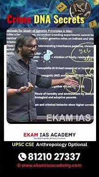 How Crime DNA Matching Works? | Gel Electrophoresis & Karyotyping | UPSC Anthropology