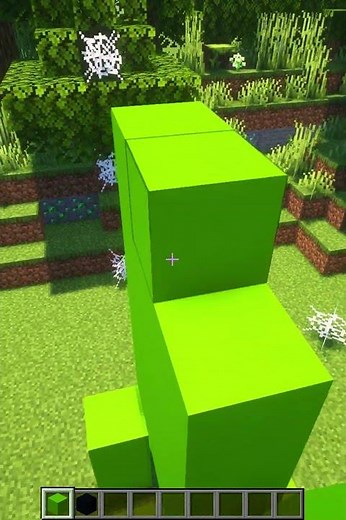Creeper Statue in Minecarft #minecraft