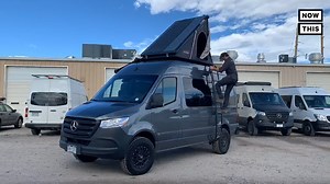 Kenny was sick of paying rent, so he got this completely solar-powered van and went—literally—off the grid | NowThis