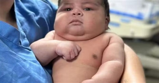 Pai de bebê de 6,5 kg revela trauma de esposa após parto normal não indicado: 'Sente dor e sangra'