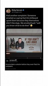ricky gervais defends dogs
