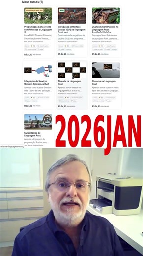 Programação com a Linguagem Rust, Cupom, Rômulo Silva de Oliveira #shorts #rust #rustlang #curso