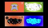 Mix of 4 videos from youtube : very giant best animation logos quad 2