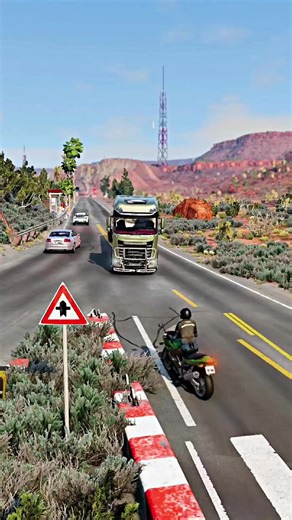 Realistic Highway Car Crashes Compilation