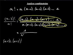 Exercices avec factorielles avec des lettres