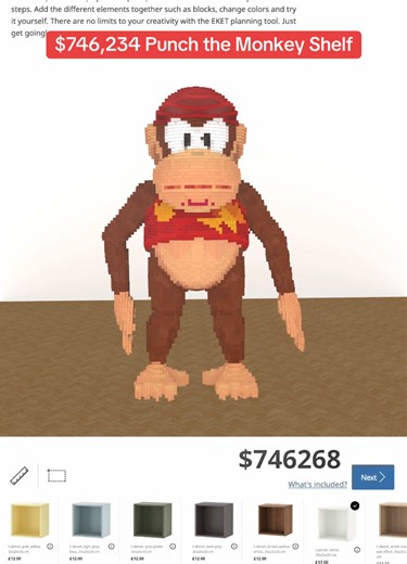 Transformación de Punch the Monkey en Pixel Art