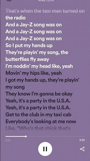 Party In The USA - Miley Cyrus (Lyrics)