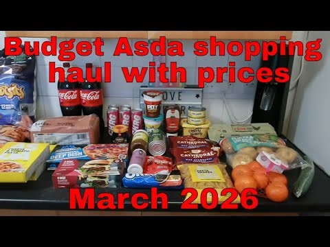 Budget Asda shopping haul with all prices included