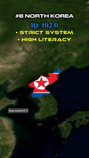 Highest IQ Asian Nations! 🌎🧠 | Map Animation | #shorts