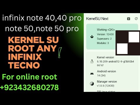 kernel su root in any infinix tecno | kernel su root infinix note 40,note 40 pro,note 50,note 50 pro