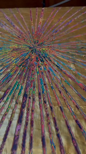 After three months of layering paint, I am ecstatic to get into this carving. It’s going to be magical! ￼ | Allison Gregory