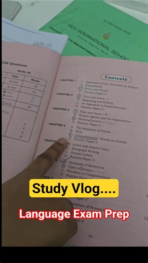 *ICSE 8th Grader* Language Exam Prep/Portions📚📝Study Plan💡✍🏻#shorts #examroutine #icse
