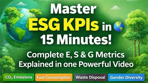 Master ESG KPI in 15 Minutes | Complete ESG Metrics Explained in One Powerful Video |CO2| Waste Disp | Surender Singh