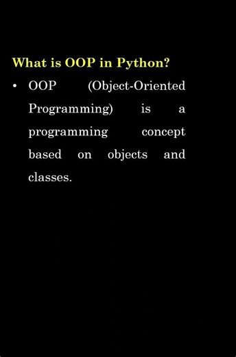 What is OOP in Python? | Most Asked Interview Question