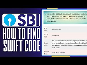 How To Find Swift Code Of SBI Bank (2025) Full Guide