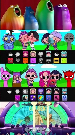 FNF Golden vs Sprunki: The Ultimate K-Pop Blob Opera Clash! #fnf #golden #blobopera