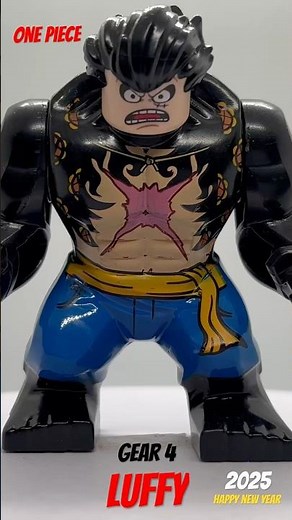 LEGO Luffy Gear 4 Minifigure | Custom One Piece Showcase for Anime Fans