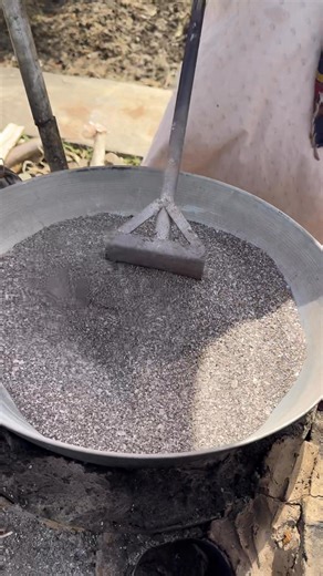 Corn cooking in salt #food #corn #salt #fyp | Feng Family