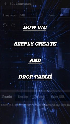 How to Create & Delete a Table in SQL